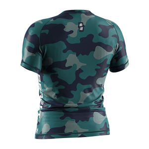 Yüksek kaliteli erkek kısa kollu Camo desen döküntü <span class=keywords><strong>Guard</strong></span> dayanıklı nefes spor su aktivite dişli süblimasyon BJJ döküntü <span class=keywords><strong>Guard</strong></span> - Product Image 2