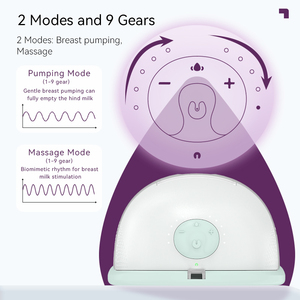 <span class=keywords><strong>Extractor</strong></span> de <span class=keywords><strong>Leche</strong></span> Materna Portátil y Recargable por USB, con Diseño de Compresa Cálida y Masaje, para Madres Lactantes - Product Image 5