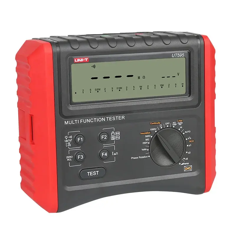 UNI-T UT595 Digital Multifunction Loop Meter Earth Ground Line/Loop Impedance/RCD Insulation Resistance Tester