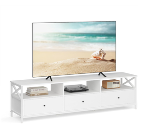 Meuble <span class=keywords><strong>TV</strong></span> pour <span class=keywords><strong>TV</strong></span> jusqu'à <span class=keywords><strong>80</strong></span> pouces, Table <span class=keywords><strong>TV</strong></span> avec 3 tiroirs et 3 étagères ouvertes, 40x178x50 <span class=keywords><strong>cm</strong></span>, pour le salon - Product Image 1