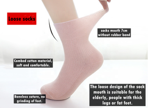 Yili personnes âgées lâche cou chaussettes haute qualité lâche manchette fille chaussettes femmes équipage chaussettes pour le diabète - Product Image 3