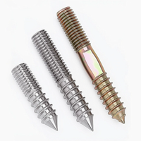 Double-ended threaded bolts for furniture, sofas, and staircases; available in