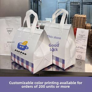 Sacs fourre-tout isothermes en aluminium imprimé non tissé pour vente en gros, idéaux pour les boissons à emporter, le vin, les jus, les desserts, le thé au lait et le café - Product Image 2