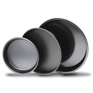 Magnifique moule à pizza en acier au carbone profond, durable et impressionnant, pour la cuisson au four familial avec des finitions <span class=keywords><strong>de</strong></span> qualité - Product Image 4