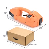 Machine de cerclage automatique à un bouton Q2L, outil d'emballage électrique portatif à batterie lithium, outil de cerclage léger