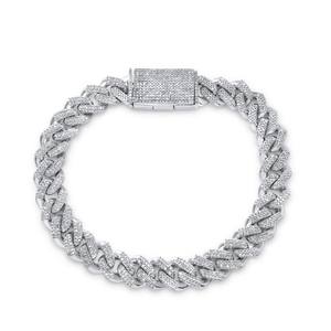 Bracelet gourmette en diamant de laboratoire de qualité supérieure, taille brillant ronde VVS, bijoux de luxe de créateur - Product Image 1