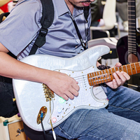 Guitare Simger L-G2-I6 en peuplier avec manche en érable torréfié, intelligente, multifonctionnelle, 8 canaux, 10 effets intégrés, 22 frettes, vente en gros