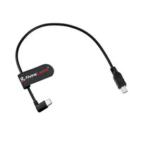 Cable de Control en Ángulo Recto Tipo-C/USBC a Mini-USB de Alvin's Cables para DJI SC2 RS2 RS3 RS3 Mini RS4, Cable Run Stop para Canon 6D