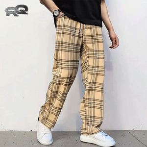 Pantalon large pour homme en coton 100% avec broderie, cordon de serrage, taille mi-haute, devant plat, style décontracté, collection automne - Product Image 1