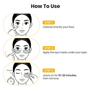 CLOVER RENA Masque Contour des Yeux en Feuille de Cristal à la Bave d'<span class=keywords><strong>Escargot</strong></span> et aux Peptides Anti-Âge Hydratant Éclaircissant pour Tous Types de Peau - Product Image 5