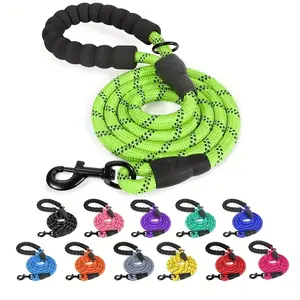 Factory Direct Supply Pet Accessories Paracord Reflective Climbing dog collar rope leashes for golden retriever rope dog collar