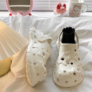 Women's Casual Height-Increasing Clogs Thick Sole 4-8cm Heel Toe-Spring/Summer/Autumn Season Injection Molded PU Upper <b>EVA</b> - Product Image 4