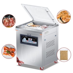 Commercial Single Chamber Electric Automatic Vacuum Sealer Film <b>Bags</b> for Meat Rice Fish Food Packaging Machine - Product Image 1