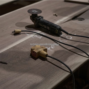 Ensembles de meubles de salon FERLY table <span class=keywords><strong>console</strong></span> moderne de luxe régulière symétrique en métal pieds en verre - Product Image 3