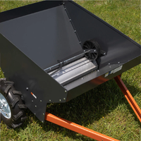 Désherbeur à remorquer robuste, scarificateur de pelouse avec construction solide, outil efficace pour l'échenillage et l'aération de l'herbe