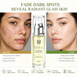 Suero de Vitamina C de Marca Privada con Resultados en 7 Días, 5% Niacinamida, Antiarrugas, Antienvejecimiento, Exfoliante, Corrector de Manchas Oscuras para el Rostro - Product Image 2