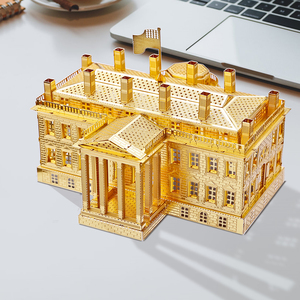 <span class=keywords><strong>Piececool</strong></span> la Maison Blanche Architecture Puzzles <span class=keywords><strong>3D</strong></span> en métal Kits de construction de modèles DIY Puzzle Cadeau de Noël pour adolescents ou adultes - Product Image 6