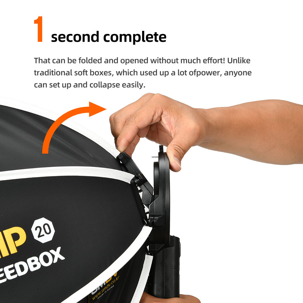 SMDV Flip 24 60cm Softbox - Quick Release Parabolic Out Door