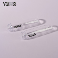 Flacon de test de médicament en plastique PET à fond plat de 30 ml/50 ml avec bouchon à vis en or/argent/noir