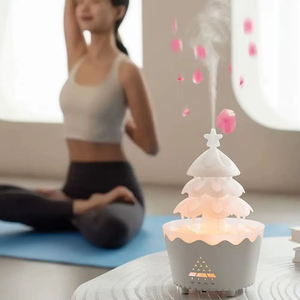 New Arrival Christmas Tree Mini <b>Essential</b> <b>Oil</b> <b>Diffuser</b> Quiet Remote Control Portable Humidifier <b>for</b> Home Car - Product Image 2
