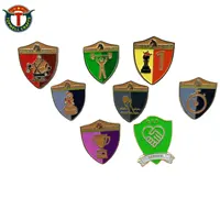 Großhandel benutzer definierte Metall weich und hart Emaille Uniform Abzeichen bunte Schild Stern Logo College Abzeichen Souvenir