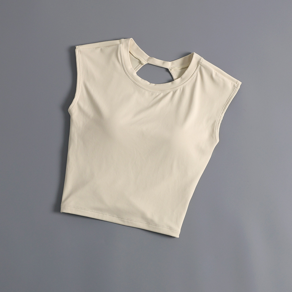 New Women's Sports Underwear Breathable Racerback Scoop Neck Solid Spandex/Nylon Yoga Running Fitness Bra Shockproof