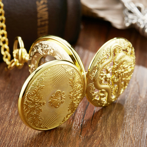 Reloj de bolsillo mecánico Retro de Dragon Play <span class=keywords><strong>Ball</strong></span>, reloj con cadena, doble cazador, regalo - Product Image 4