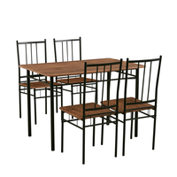 Ensemble de table à manger en MDF, modèles variés, pour la salle à manger à domicile, référence DS-031, en promotion, prix abordable