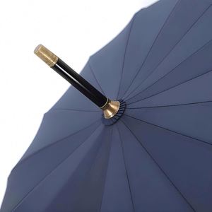Custom Luxury Golf <b>Umbrella</b> with Branded Logo for Promotions Waterproof Fully-Automatic Wood Handle <b>Large</b> Canopy - Product Image 2
