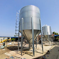 Nouveau silo en acier galvanisé pour volailles, équipement d'alimentation pour l'élevage des animaux, adapté aux exploitations porcines et avicoles
