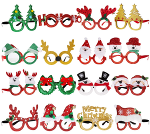 Noël thème diadème renne elfe père noël bandeau fête de noël lunettes fournitures - Product Image 5