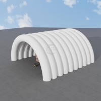 Tente de stockage gonflable en PVC AM AMT001, dôme, quatre saisons, double couche, imperméable, coupe-vent, portable, entrepôt, chapiteau