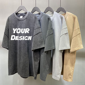Camisetas de Algodón 100% para Hombre, Diseño Personalizado con Logotipo, Camisetas de Alta Calidad con Hombros Caídos y Corte Holgado - Product Image 2