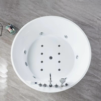 Quinn Luxe Intégré Double Couple Massage Baignoire Température Constante Sans Soudure Conception Indépendante Trempage Salle De Bains