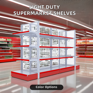 Estante metálico de un solo lado <span class=keywords><strong>para</strong></span> <span class=keywords><strong>pequeños</strong></span> supermercados Estante de exhibición de Servicio Ligero <span class=keywords><strong>para</strong></span> un fácil montaje <span class=keywords><strong>para</strong></span> tiendas de comestibles y tiendas - Product Image 2