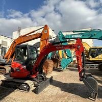 Nouvelle arrivée : Mini-excavatrice sur chenilles hydraulique d'occasion U35 de 3,5 tonnes, modèle 2019, fabriquée au Japon, en bon état, avec une puissance de creusement élevée.