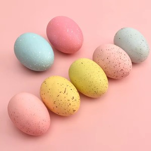 Wholesale Bulk Empty Gift DIY Round Shape Plastic Easter Eggs Hanging Ornaments <b>Decoration</b> Factory Price - Product Image 4