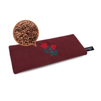 Masque oculaire Pakcare en promotion, personnalisé, à base de graines de lin, de lavande et de camomille, en matériaux naturels, pour apaiser la pression oculaire