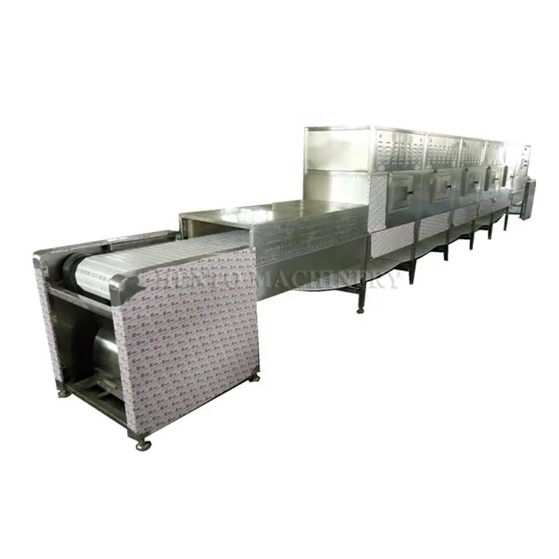 Machine de séchage et de stérilisation de tunnel de chauffage par micro-ondes de haute qualité/séchoir à micro-ondes/séchoir à micro-ondes pour le traitement des vers de farine
