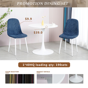Conjunto de muebles de comedor de madera, Set de 2 y 4 sillas de madera MDF, mesa de <span class=keywords><strong>restaurante</strong></span> superior y silla para restaurantes con sillas - Product Image 2