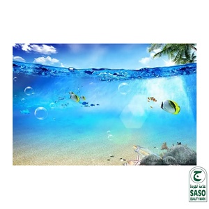 Azulejo de Cerámica con Impresión 3D de Mundo Submarino para Decoración de Paredes de Sala de Estar y Televisión - Product Image 4