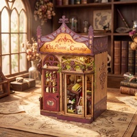 IIECREATE DIY Puzzle 3D en bois Mini Kit de construction de niche de lecture SL-47 pour adultes - Jouet éducatif ouvrable