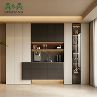 Mueble Moderno de Estilo Europeo para Vino, Mueble de Madera Maciza para Exhibición de Botellas, para el Hogar, Restaurante, Sala de Estar