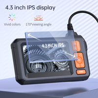 Caméra d'inspection industrielle C30 avec écran HD 4,3 pouces 1080P, étanche, pour tuyaux et égouts, endoscope rigide