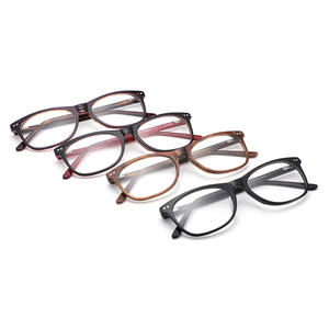 Monturas de Gafas Rectangulares Conchen HD5054 de Acetato, Montura Completa, Anti-UV, Unisex, Lentes Planas Ovaladas - Product Image 2