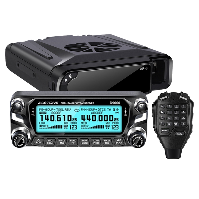 High Power 50W VHF/UHF Dual Band Mobile Radio with Repeater Function for Fleet, Taxi and Emergency Communication.