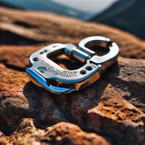 Yüksek mukavemetli cnc işleme alüminyum alaşım ana kilit dağcılık kaya tırmanma emniyet toka Carabiners