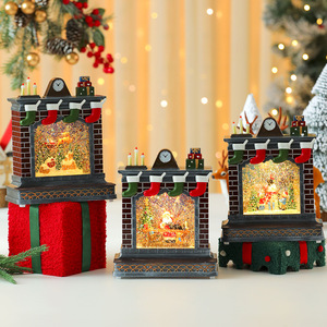 Adorno creativo para chimenea, decoración navideña transfronteriza, caja de música, regalo para personas mayores y niños. - Product Image 3