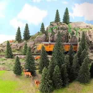 Train classique AN8718 24 pièces, modèle réduit d'éléphant, <span class=keywords><strong>girafe</strong></span>, Panda, animaux sauvages, échelle 1:87 - Product Image 6