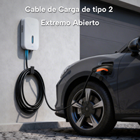Nouveau câble de charge à extrémité ouverte Type 2 11kW/3 phases/16A/10m – Remplacement pour borne de recharge murale et station de charge